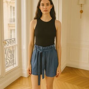 Thread & Supply Paper Bag Shorts Size Small